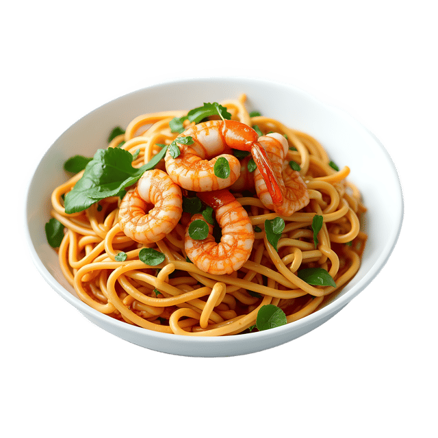 Free transparent PNG: Pad Thai with Shrimp PNG Clipart  Authentic Southeast Asian Dish Art