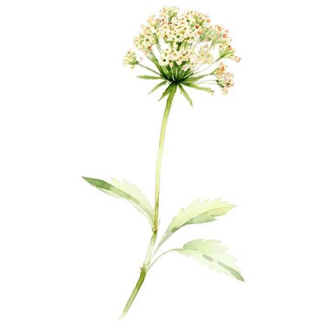 Free transparent PNG: Yarrow Flower Transparent Watercolor Illustration – PNG Clipart