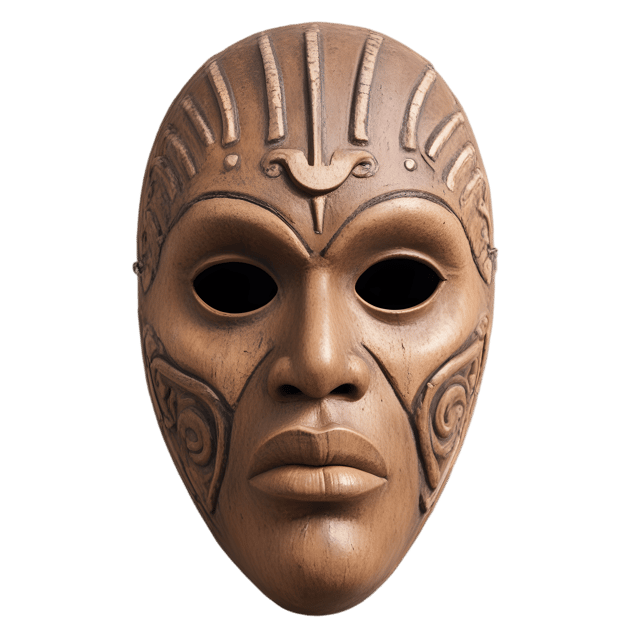 Free transparent PNG: Pacific Island Mask PNG with Transparent Background