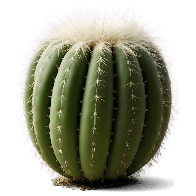 Free transparent PNG: Stenocactus Cactus PNG with Transparent Background for Botanical and Nature Imagery