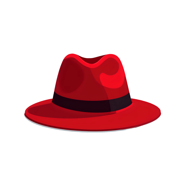Free transparent PNG: Red Hat Fashion Accessory PNG with Transparent Background for Creative Use