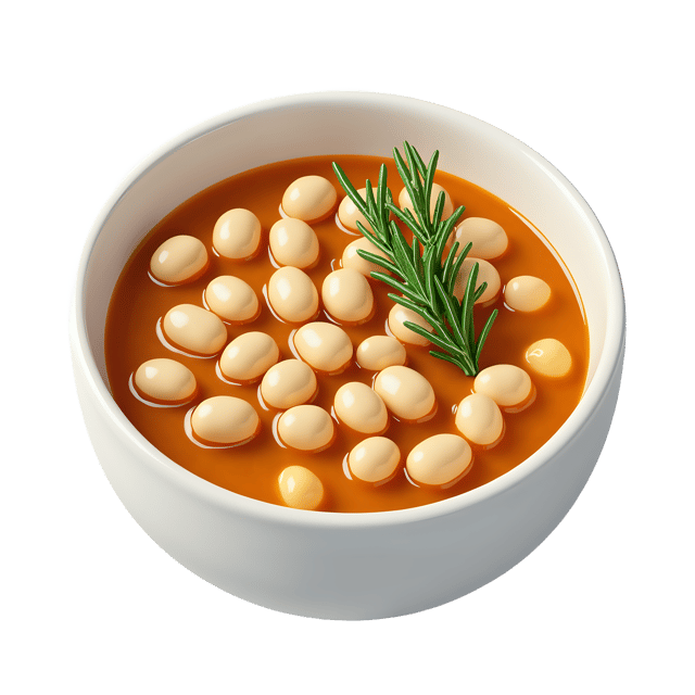 Free transparent PNG: White Bean Soup with Rosemary Sprig  Free PNG Download for Cooking Clipart