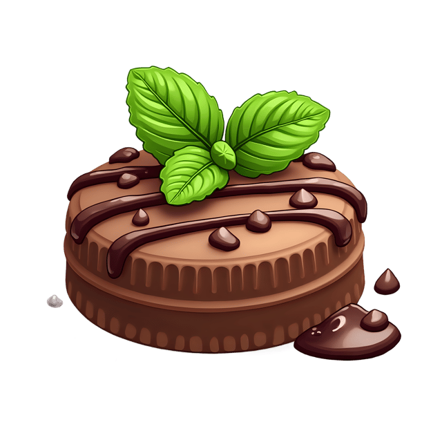 Free transparent PNG: Mint Chocolate Chip with Fudge Drizzle  Dessert Clipart, free png download