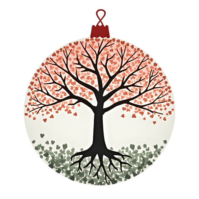 Free transparent PNG: Vintage Tree Ornament with Lace Overlay  Christmas Clipart, free transparent png download