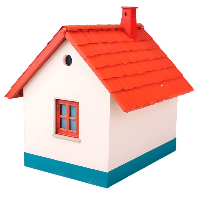 Free transparent PNG: Small Home with Red Tiled Roof PNG Transparent Background