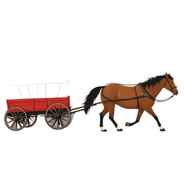 Free transparent PNG: Horse Pulling Wagon PNG Transparent Background