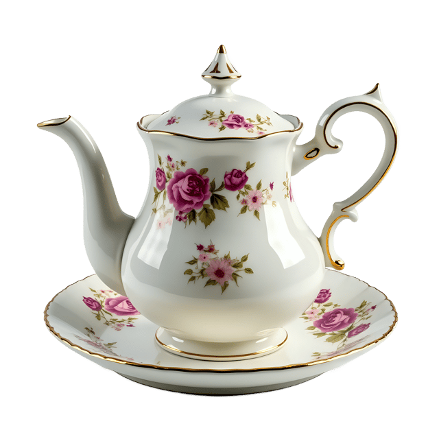 Free transparent PNG: Victorian China Tea Set PNG Clipart  Perfect for Antique-Inspired Designs  Decor