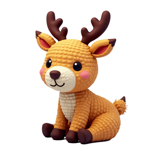 Free transparent PNG: Amigurumi Reindeer  Handmade Craft Pattern, free download png