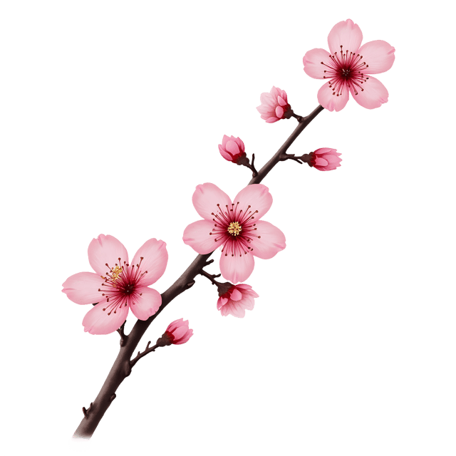Free transparent PNG: Cherry Blossom Branch PNG Transparent Background Design
