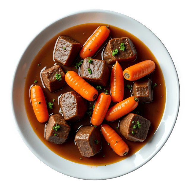 Free transparent PNG: Beef Stew with Carrots PNG Clipart  Perfect for Food Design  Recipes