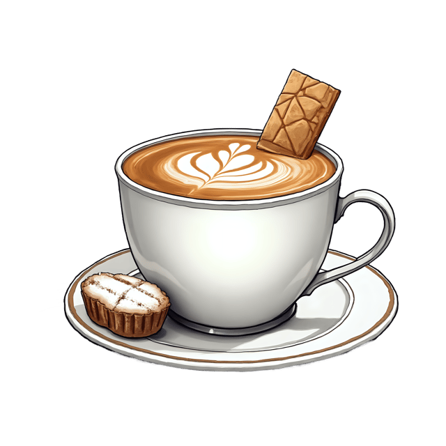 Free transparent PNG: Viennese Coffee with Wafer Stick  Beverage Clipart, free transparent png download