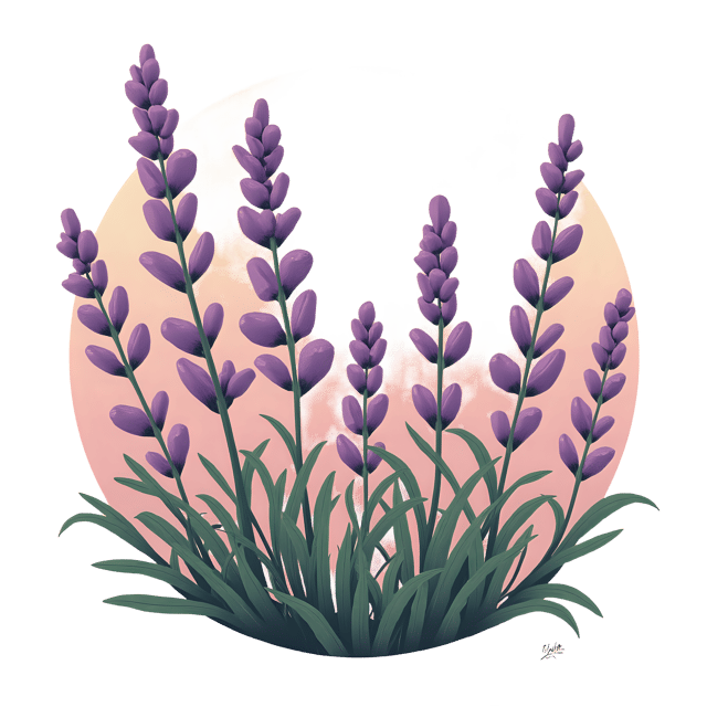 Free transparent PNG: Lavender Tones with Relaxed Expression PNG for Serene Imagery and Decor