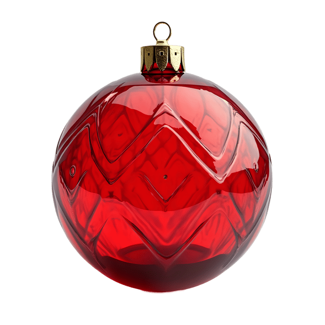 Free transparent PNG: Red Glass Ornament  Etched Pattern Christmas Clipart, free downloadable png
