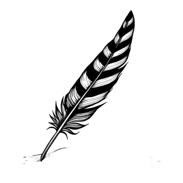 Free transparent PNG: Striped Bird Feather  Free Downloadable PNG Clipart