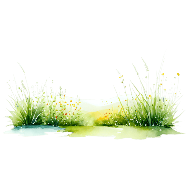 Free transparent PNG: Spring Meadow Watercolor Illustration – Transparent PNG for Nature Inspired Designs