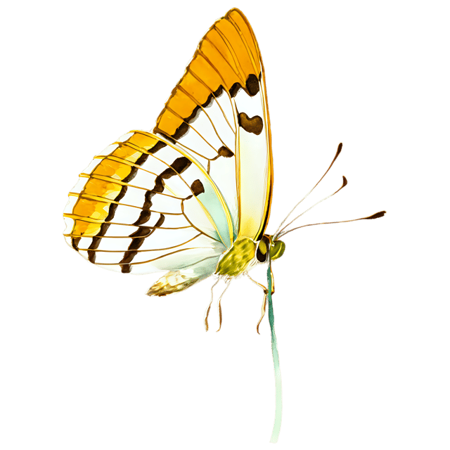 Free transparent PNG: Silver-Spotted Skipper Butterfly Watercolor Illustration – Transparent PNG