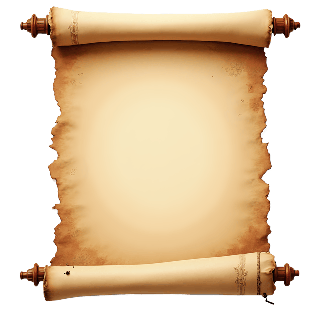 Free transparent PNG: Stained Paper Scroll  Vintage Design Clipart, free downloadable png