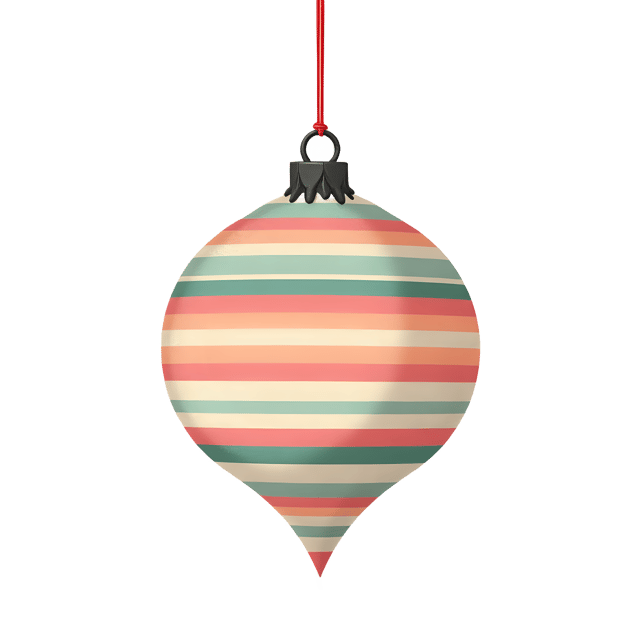 Free transparent PNG: Striped Holiday Ornament  Pastel Stripe Look Clipart, free transparent png download