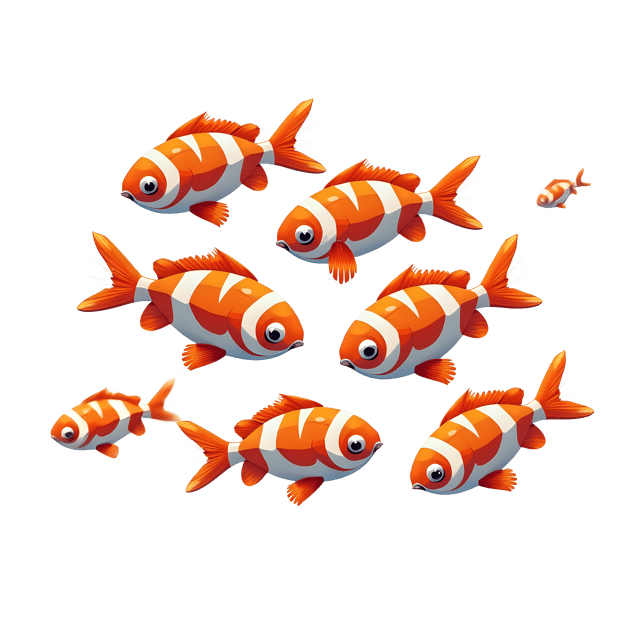 Free transparent PNG: Striped Fish Cluster  Underwater Scene Clipart, free downloadable png