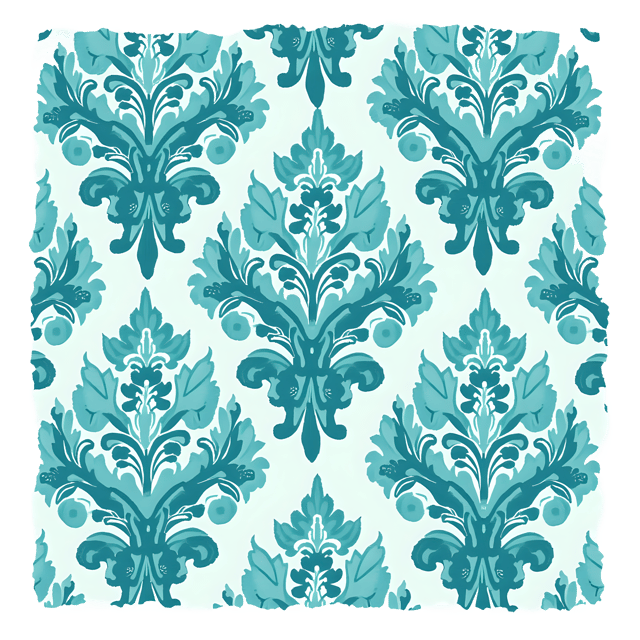 Free transparent PNG: Teal Damask Fabric  Elegant Textile Clipart, free png download