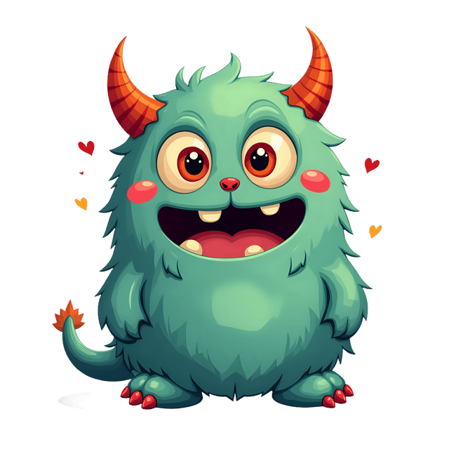 Free transparent PNG: Cute Squishy Monster PNG with Transparent Background for Fun and Whimsical Imagery