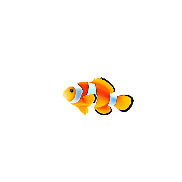 Free transparent PNG: Cute Cartoon Clown Fish Illustration with Transparent Background PNG