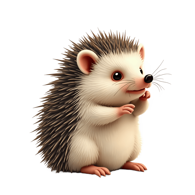 Free transparent PNG: Soft Baby Hedgehog PNG with Transparent Background for Cute Animal Imagery