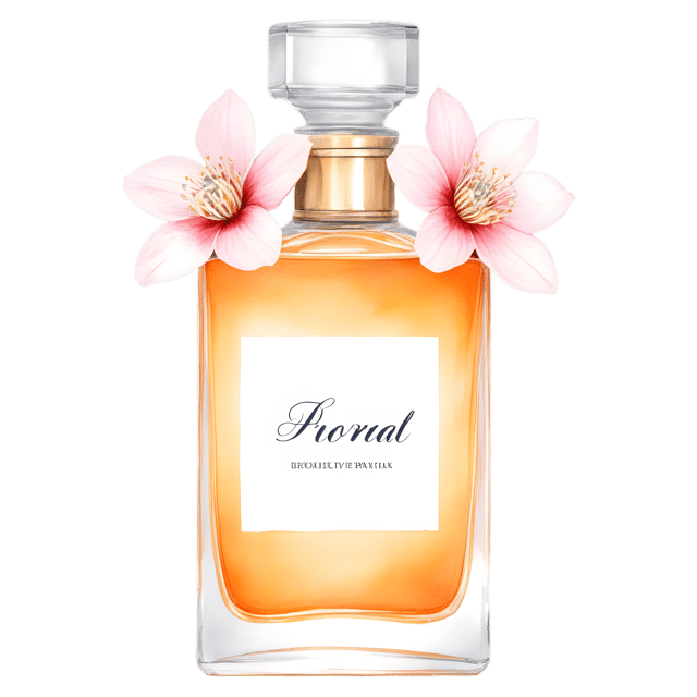 Free transparent PNG: Floral Perfume PNG with Transparent Background for Floral Design and Fragrance Imagery