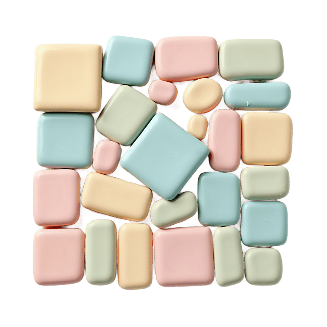 Free transparent PNG: Pastel Ceramic Tesserae PNG Clipart  Ideal for Art Projects  Crafts