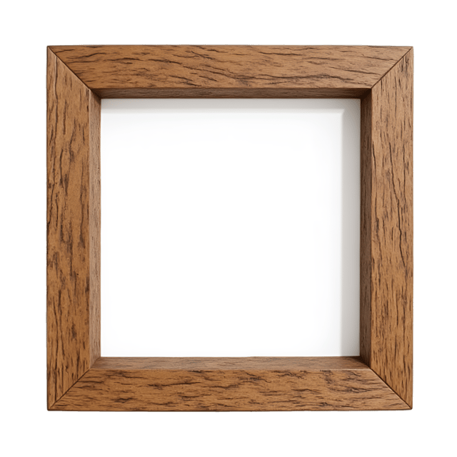Free transparent PNG: Solid Oak Frame with Natural Wood Grain Clipart for Decorative and Craft Projects