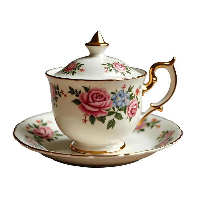 Free transparent PNG: Victorian China Tea Set PNG Clipart  Perfect for Antique-Inspired Designs  Crafts