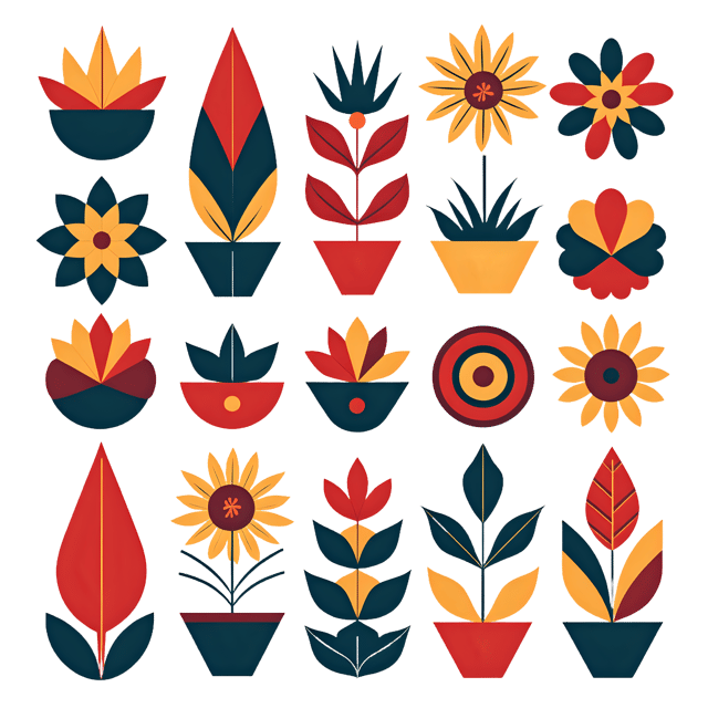 Free transparent PNG: 20 Geometric Beauty Transparent PNG Representations for Design and Decor