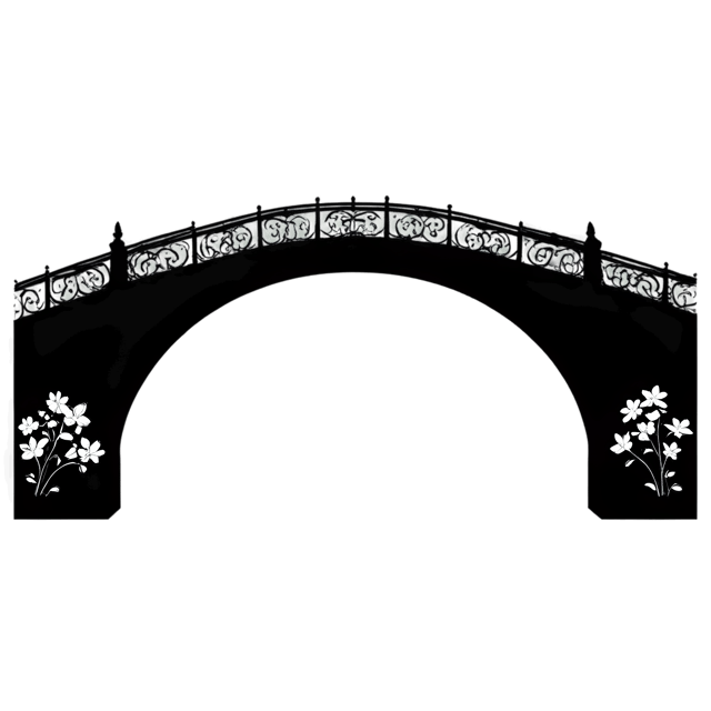 Free transparent PNG: Floral Fairy Tale Bridge PNG Transparent Background Design