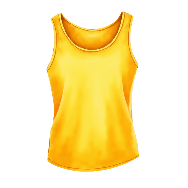 Free transparent PNG: Yellow Tank Top Transparent PNG for Summer Fashion and Casual Wear