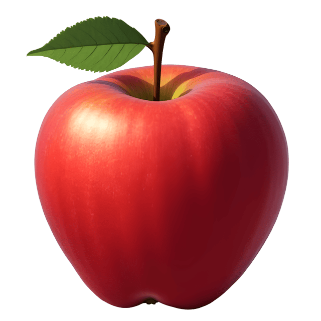Free transparent PNG: Ripe Red Apple Clipart with Shiny Skin and Crimson Hints