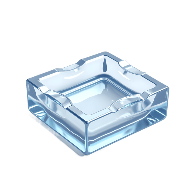 Free transparent PNG: Crystal Ashtray PNG with Transparent Background for Design and Crafting