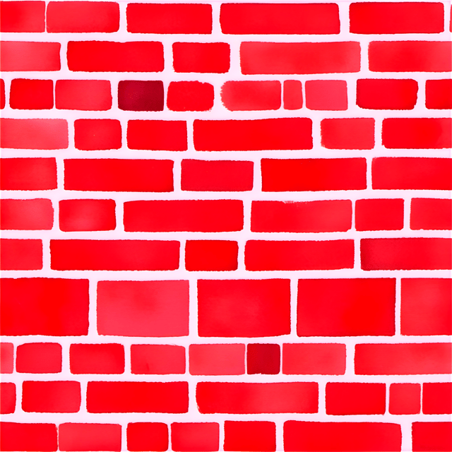 Free transparent PNG: Red Bricks Random Pattern PNG for Nursery Decor and Crafting