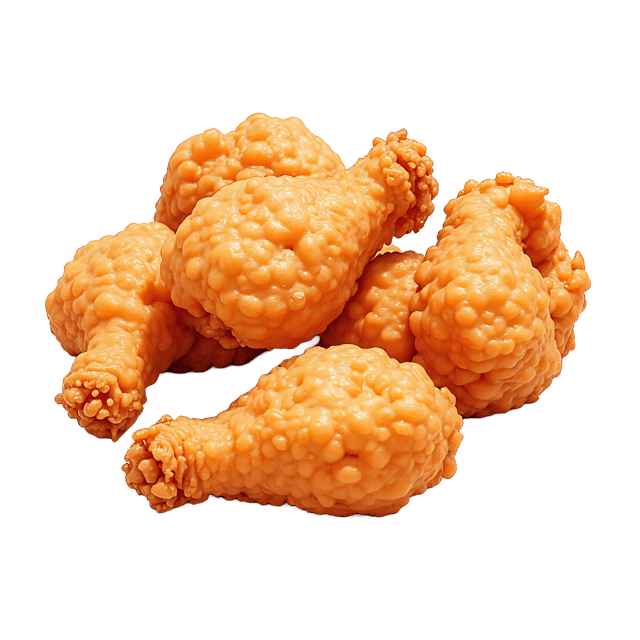 Free transparent PNG: Golden-Brown Fried Chicken PNG with Transparent Background for Food Photography and Design