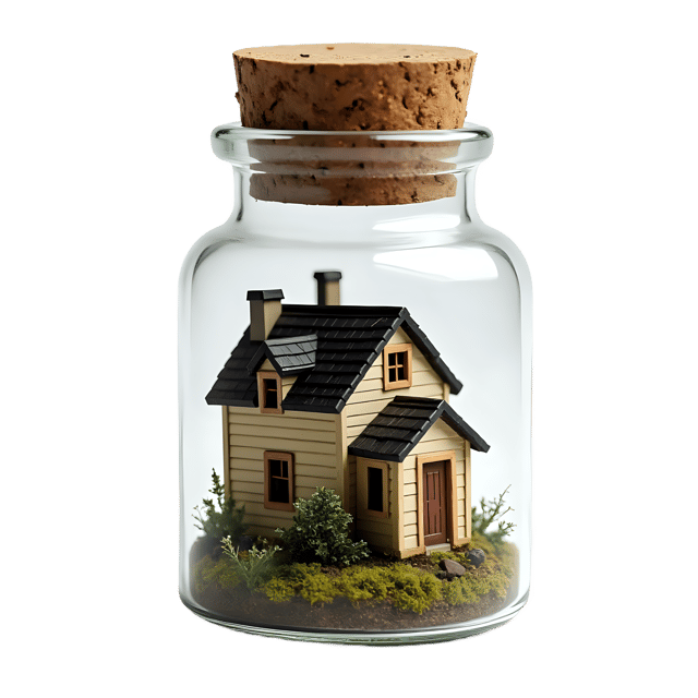 Free transparent PNG: Tiny House in a Bottle PNG Clipart  Unique Design for Creative Projects