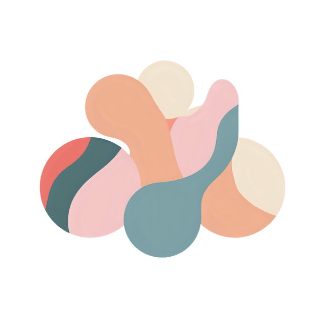 Free transparent PNG: Curvilinear Forms in Pastel Shades with Transparent Background PNG