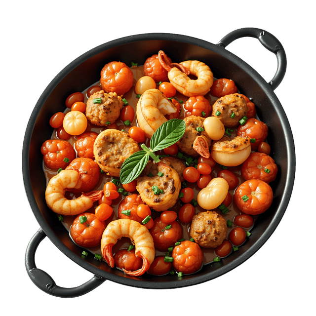 Free transparent PNG: Paella with Seafood PNG Clipart  Ideal for Recipe Design  Culinary Content
