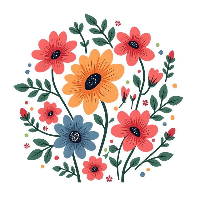 Free transparent PNG: Boho Floral Spray  Decorative Clipart, free png download