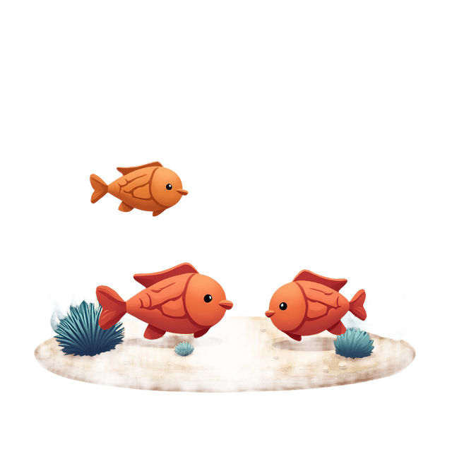 Free transparent PNG: Tiny Fish Group  Underwater Scene Clipart, free download png