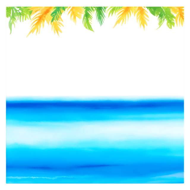 Free transparent PNG: Sunny Beach with Clear Blue Water PNG Transparent Background