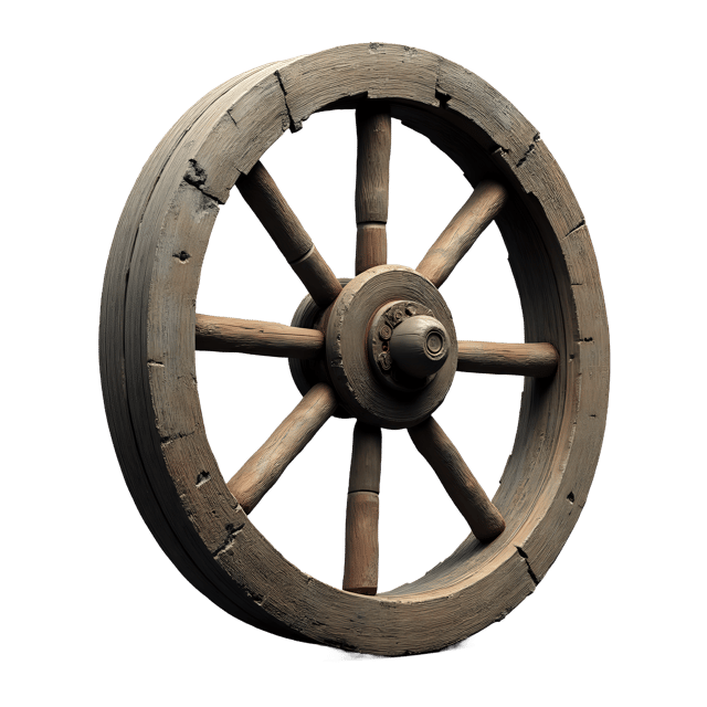 Free transparent PNG: Old Wooden Wheel  Rustic Clipart, free high-quality png download