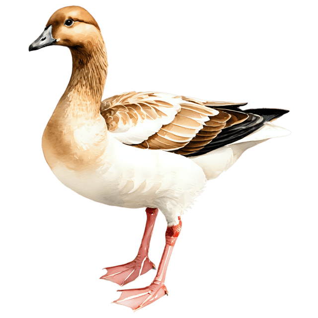 Free transparent PNG: Transparent Watercolor Goose Illustration – Gentle Bird Clipart