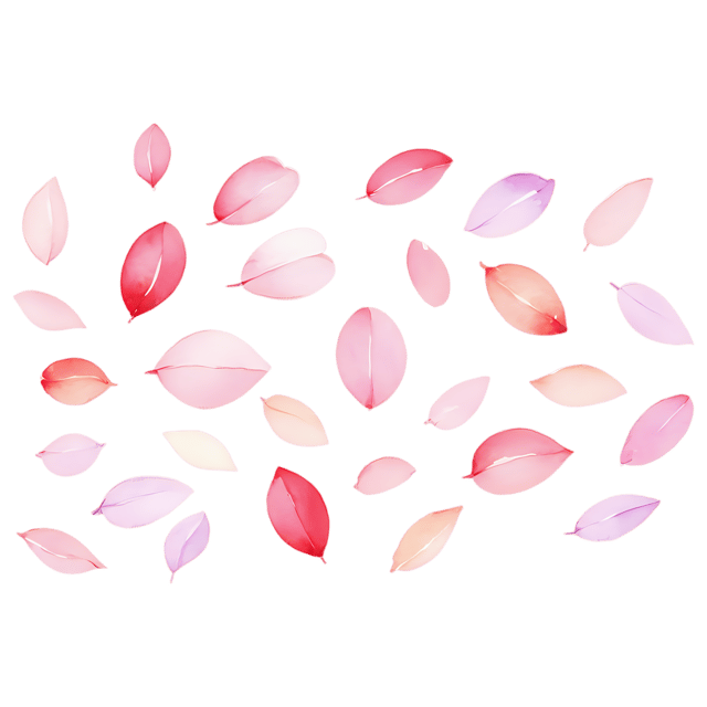 Free transparent PNG: Watercolor Petal Scatter Design – Transparent PNG Illustration