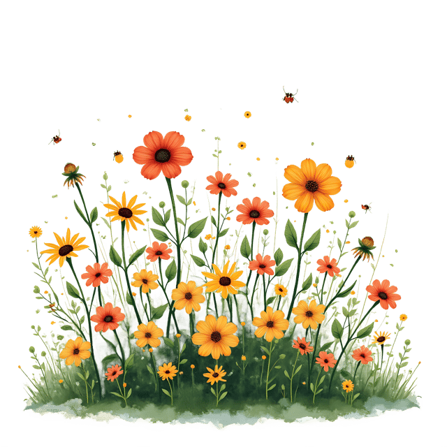 Free transparent PNG: Flower Garden Bed  Bug Clipart, free downloadable png