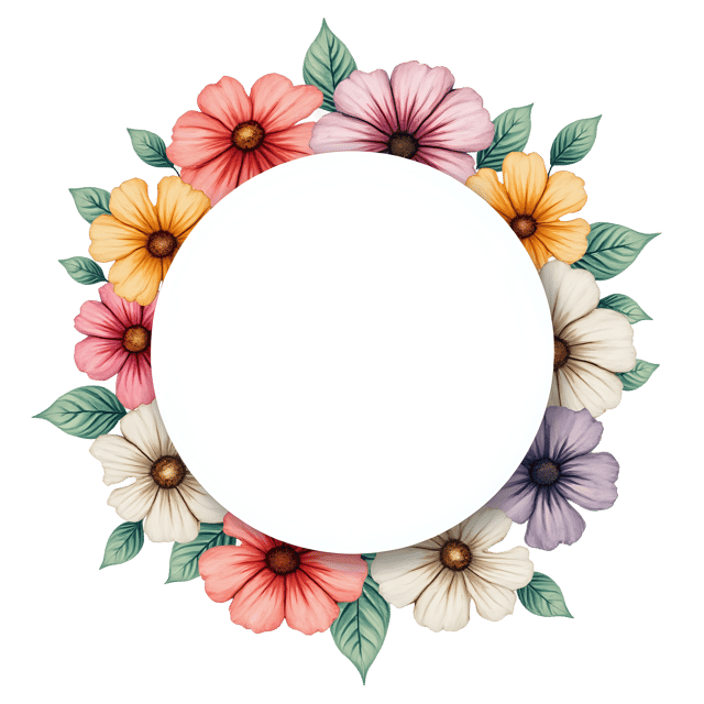 Free transparent PNG: Blank Floral Badge  Free Clipart Download, PNG Format
