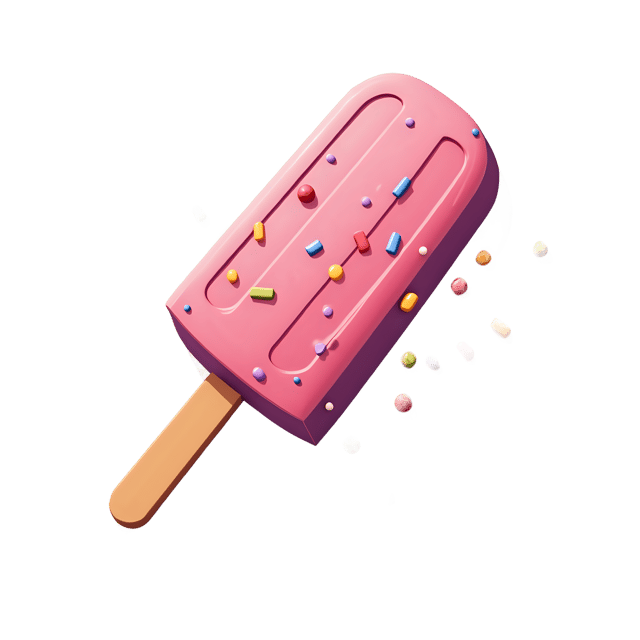 Free transparent PNG: Popsicle Stick with Candy Sprinkles  Sweet Treat Clipart, free download png